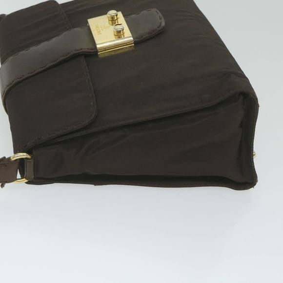 PRADA Shoulder Bag Nylon Brown Auth ac2574 - Picture 4 of 16